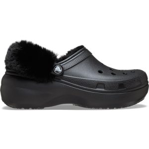 Classic Platform Fuzz Lined Clog