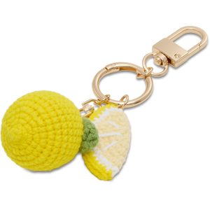 Crochet Lemon Bag Charm