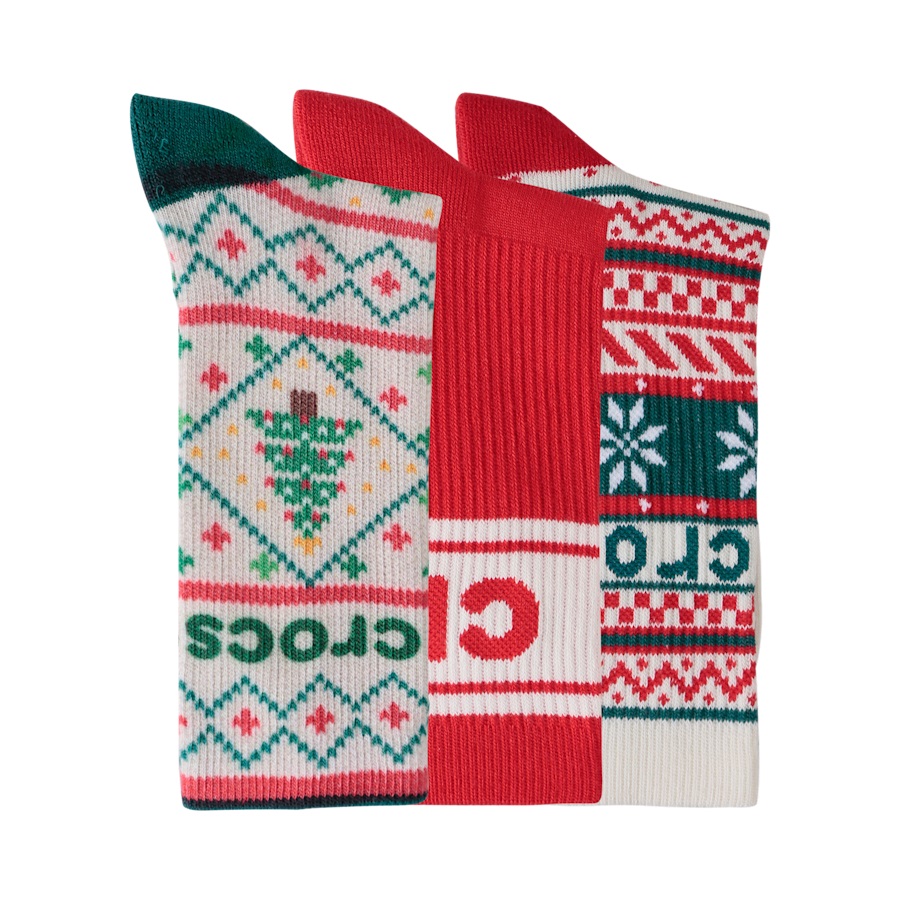 CrocsSocks Kids' Sweater Print 3-Pack - Image 3