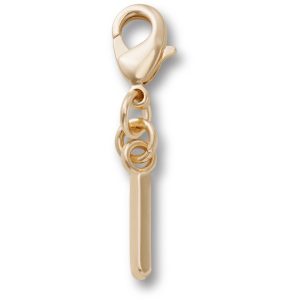 Gold Letter I Charm