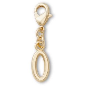 Gold Letter O Charm