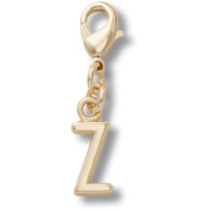 Gold Letter Z Charm