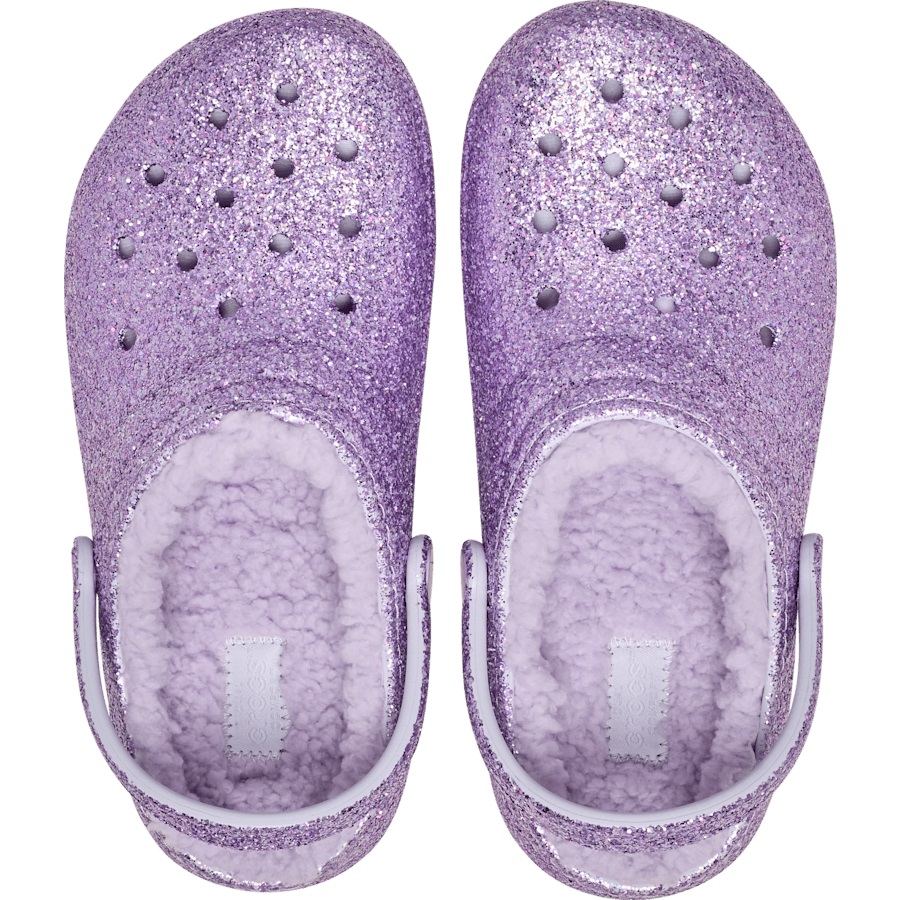 Kids' Classic Lined Chunky Glitter Clog - Image 3