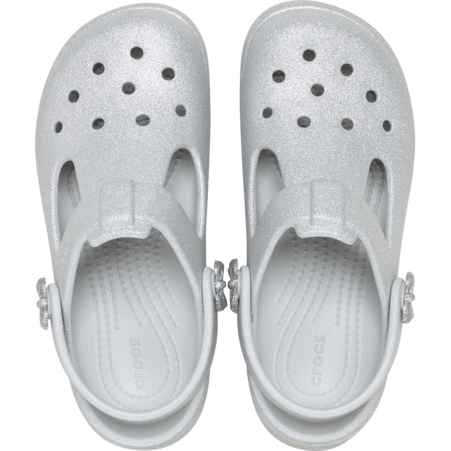 Kids' Classic Mary Jane Bow Glitter Clog - Image 3