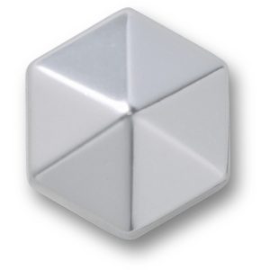 Silver Hexagon Stud
